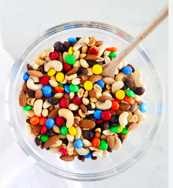unhealthy trail snack mix